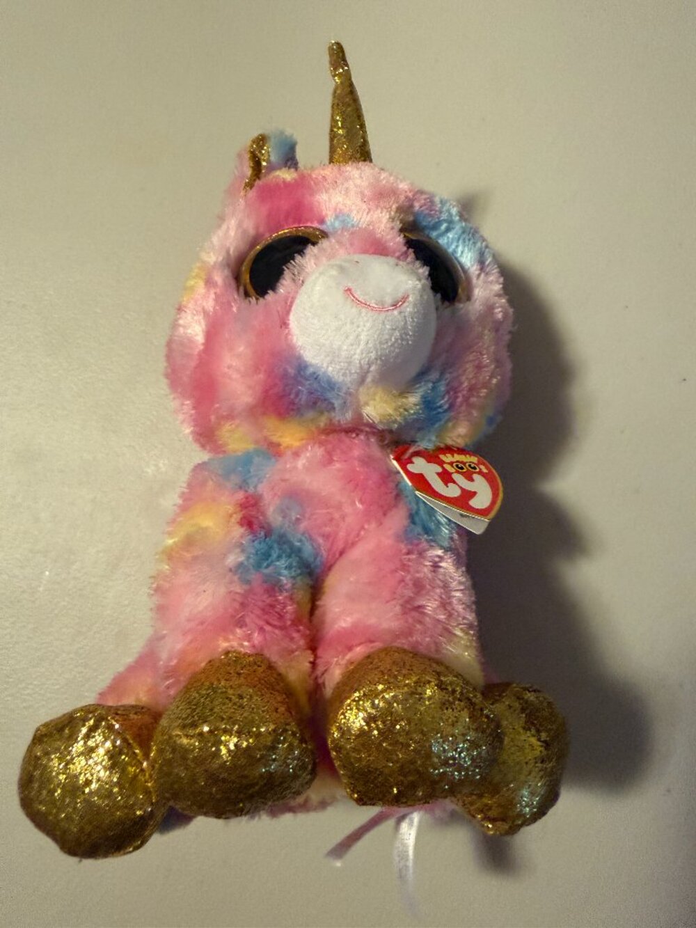 Ty Beanie Boos Rainbow Unicorn Plush Toy